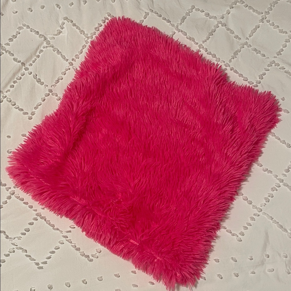 Fuzzy Pink pillow cover super soft brand new
